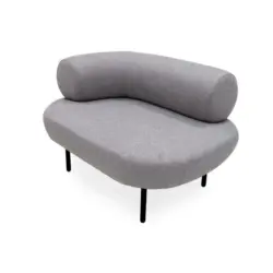 Récamiere in Webstoff Grau