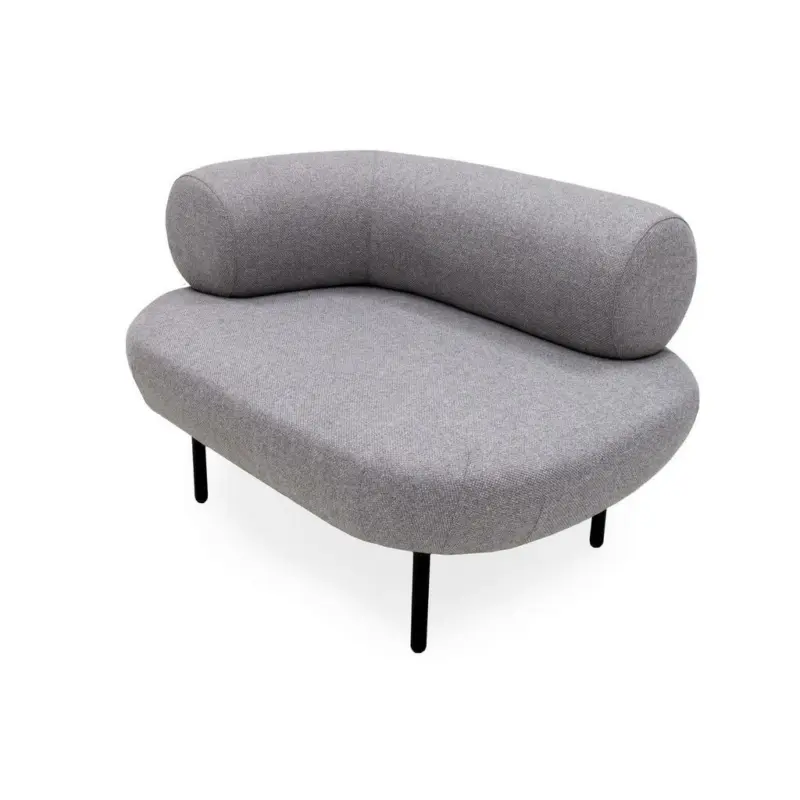 Récamiere in Webstoff Grau