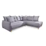 XXXLutz Lauterach - Ihr M&ouml;belhaus bei Bregenz Eckschlafsofa in Webstoff Hellgrau