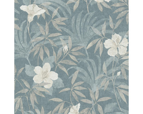 Vliestapete 38028-5 Cuba Floral blau beige