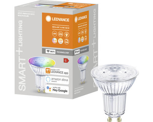 LED Lampe Ledvance PAR16/PAR51 GU10 / 5 W ( 32 W ) matt 350 lm 2700 6500 4000 K RGBW Smart WiFi matt