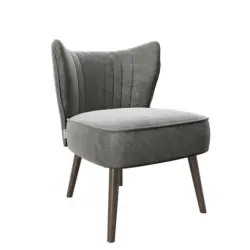 Sessel in Samt Anthrazit