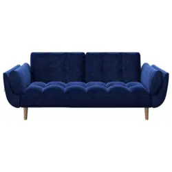 Schlafsofa in Samt Blau
