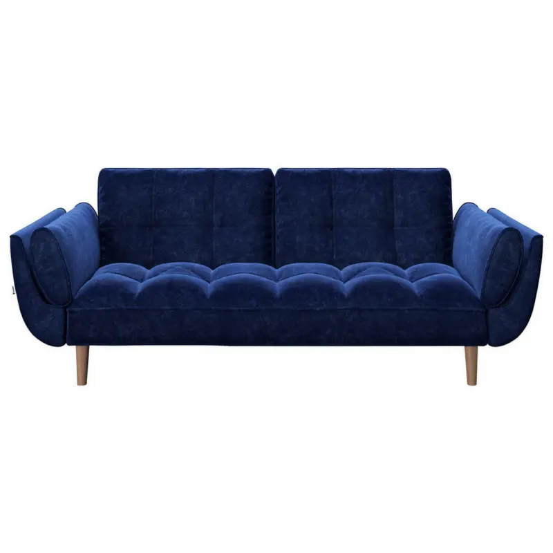 Schlafsofa in Samt Blau