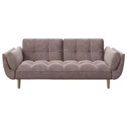 Schlafsofa in Samt Rosa
