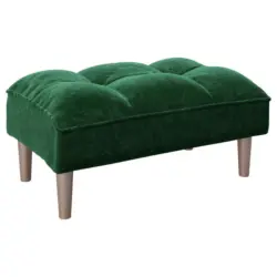 Hocker in Textil Grün