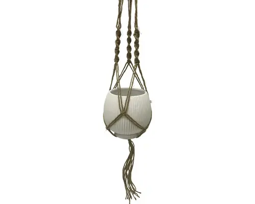 Übertopf Blumenampel Lafiora Ø 13,5 cm H 13 cm weiß