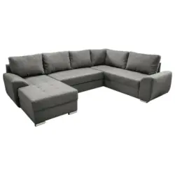 Wohnlandschaft in Mikrofaser Anthrazit