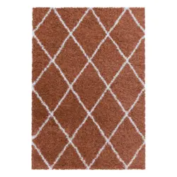 Hochflorteppich Alvor 3401 terra