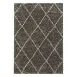 Hochflorteppich Alvor 3401 taupe