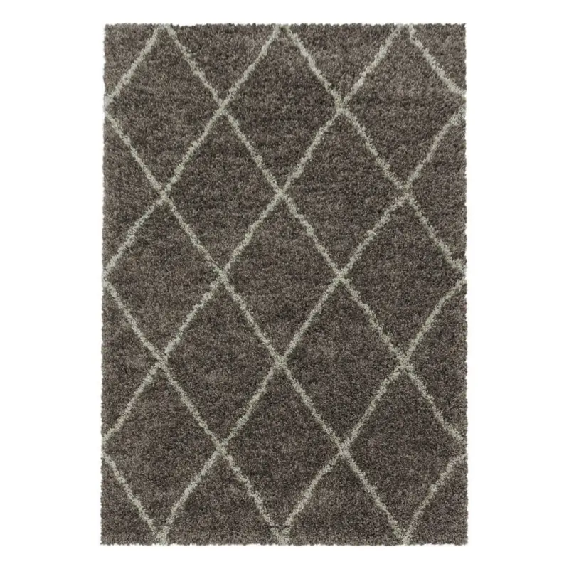 Hochflorteppich Alvor 3401 taupe
