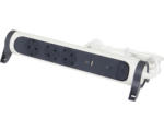 Hornbach Steckdosenleiste Legrand 3-fach + 3 x USB 1,5 m weiß / schwarz