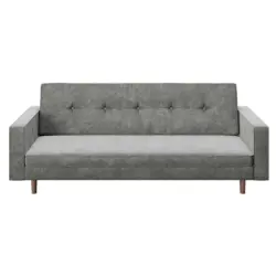 Schlafsofa in Samt Grau