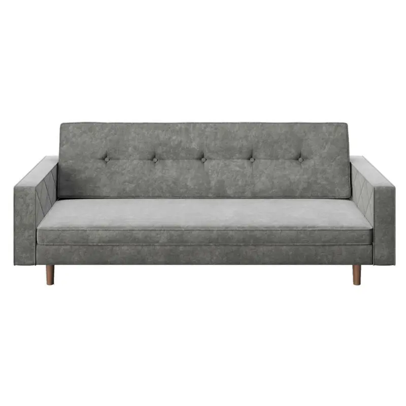 Schlafsofa in Samt Grau