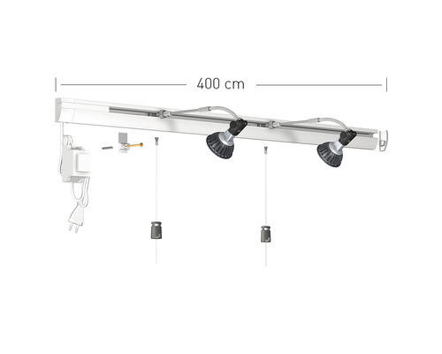 Combi Rail Pro Light weiß LED Set 4 m