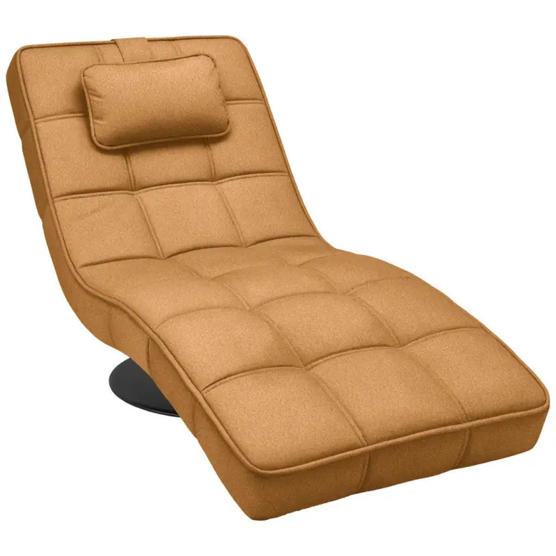 Relaxliege in Webstoff Orange