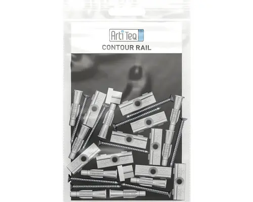 Montageset Contour Rail 200 cm alu