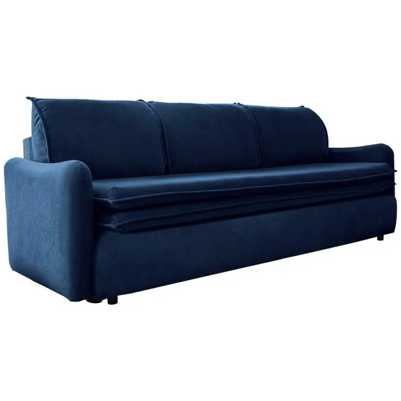 Schlafsofa in Velours Dunkelblau