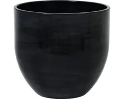 Übertopf Passion for Pottery Ferry Steinzeug Ø 16 cm schwarz