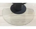 Hornbach Funkenschutzplatte Aduro Glas halbmond für Kaminofen Aduro 22 107,25x70,7 cm