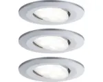 Hornbach LED Einbauleuchten-Set Calla 6 W Ø 68 mm IP65 chrom matt 3 Stk.