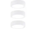 Hornbach LED Aufbauleuchten-Set Pukk 3,5 W Ø 65 mm weiß 3 Stk.