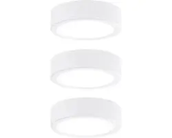 LED Aufbauleuchten-Set Pukk 3,5 W Ø 65 mm weiß 3 Stk.