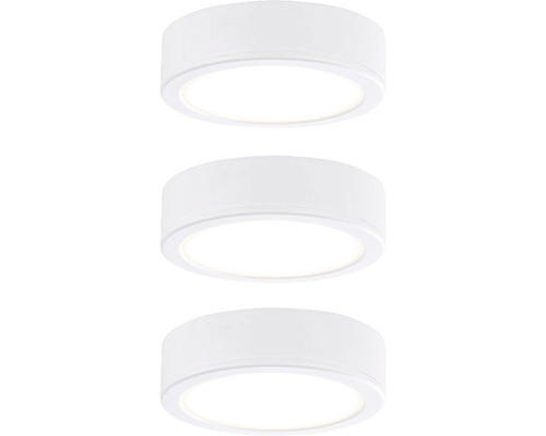 LED Aufbauleuchten-Set Pukk 3,5 W Ø 65 mm weiß 3 Stk.