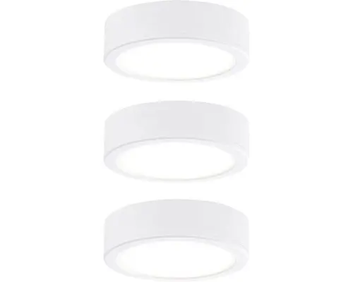 LED Aufbauleuchten-Set Pukk 3,5 W Ø 65 mm weiß 3 Stk.