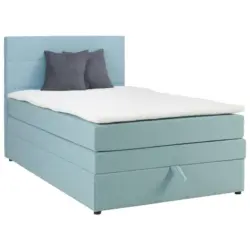 Boxspringbett 120/200 cm in Hellblau