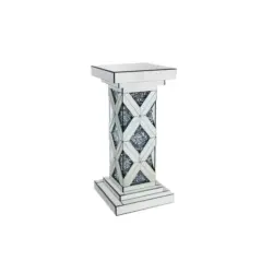 Beistelltisch in Glas, Holzwerkstoff 30,8/30,8/71 cm