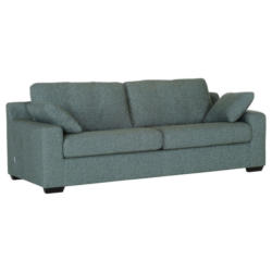 Dreisitzer-Sofa in Flachgewebe Grün