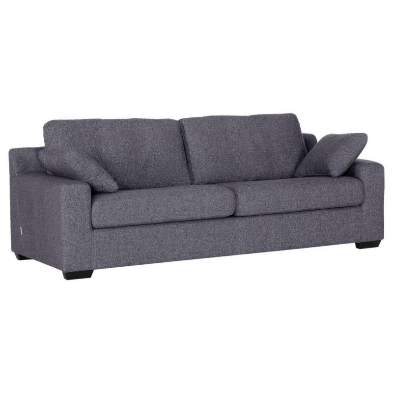 Dreisitzer-Sofa in Flachgewebe Dunkelgrau