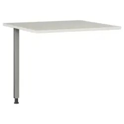 Eckverbindungsplatte 80/80/70-80 cm in Silberfarben