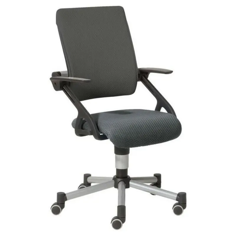 Jugenddrehstuhl in Netzbespannung Grau