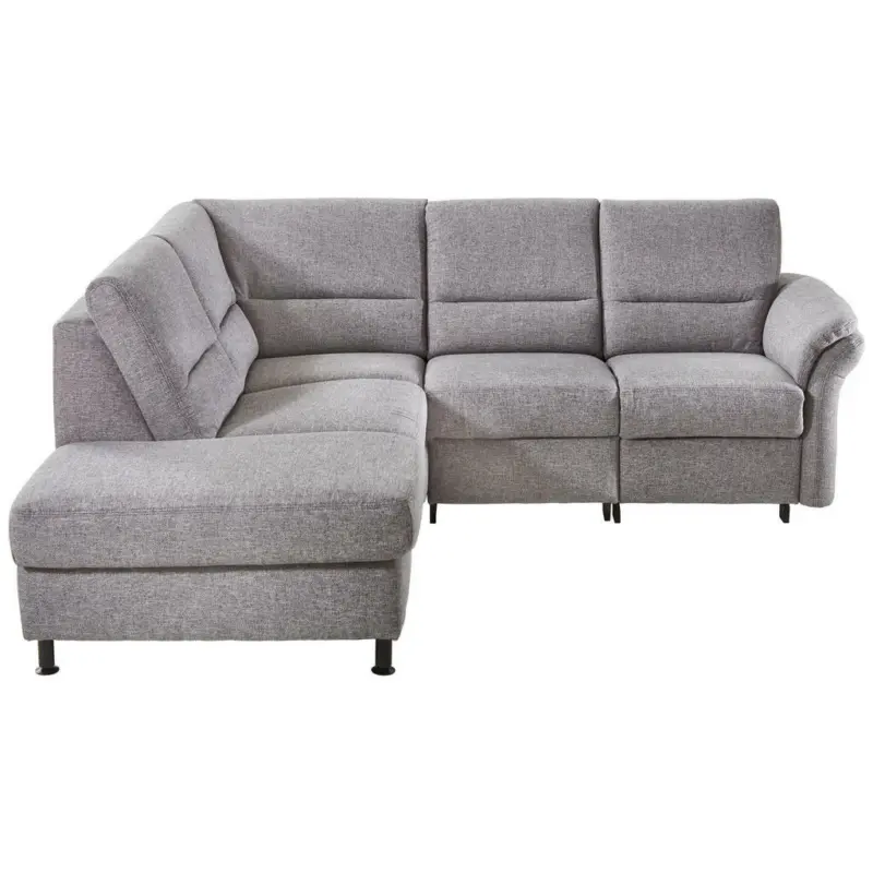 Ecksofa in Flachgewebe Grau