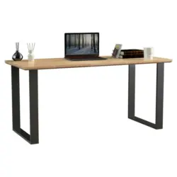 Schreibtisch 160/65/75 cm in Buchefarben