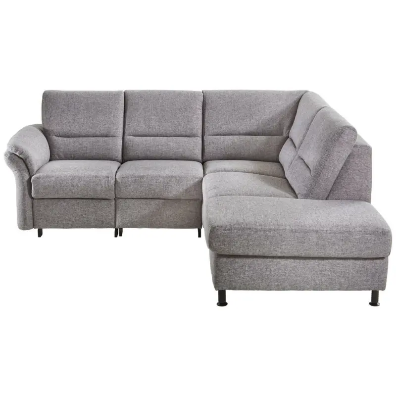 Ecksofa in Flachgewebe Grau