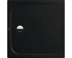 Extraflache Duschwanne Kaldewei Cayonoplan 80x80x1,8 cm schwarz matt mit Antirutschbeschichtung