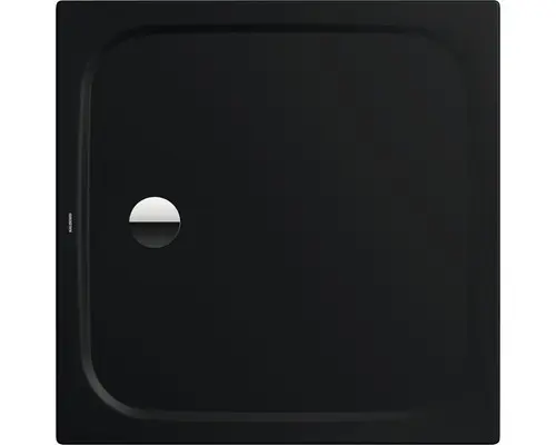 Extraflache Duschwanne Kaldewei Cayonoplan 80x80x1,8 cm schwarz matt mit Antirutschbeschichtung