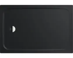 Extraflache Rechteck-Duschwanne Kaldewei Cayonoplan 75x90x1,8 cm grau warm glatt