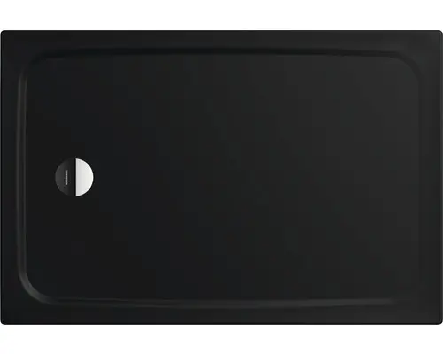 Extraflache Rechteck-Duschwanne Kaldewei Cayonoplan 75x90x1,8 cm grau cool mit Antirutschbeschichtung