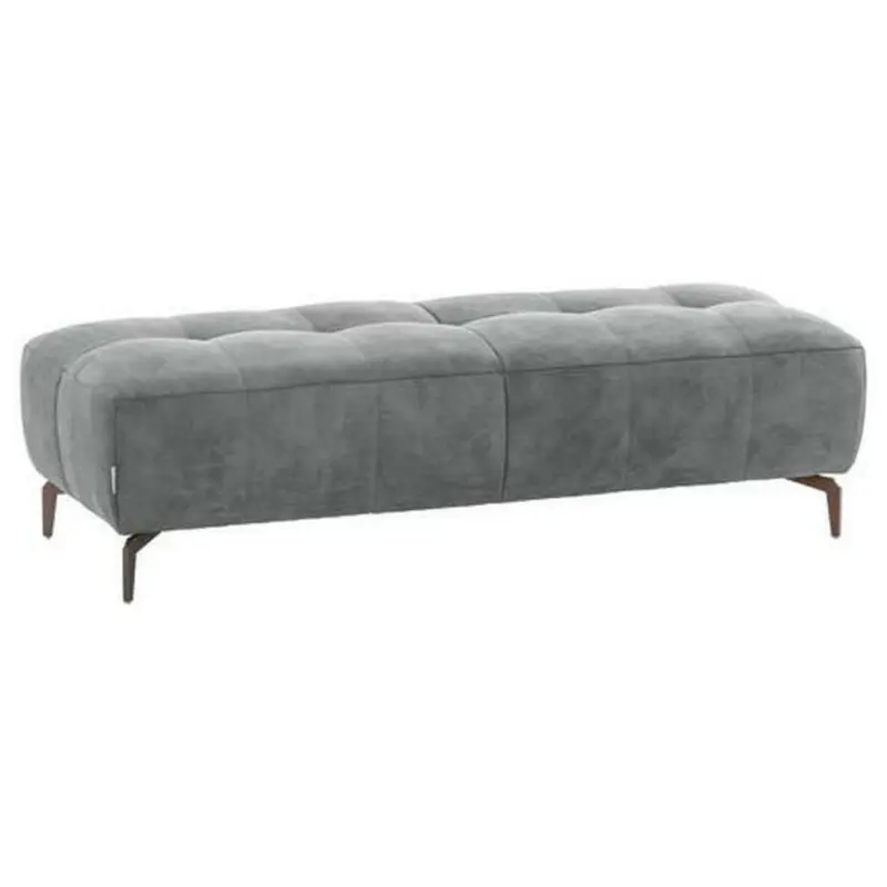 Hocker in Textil Grau