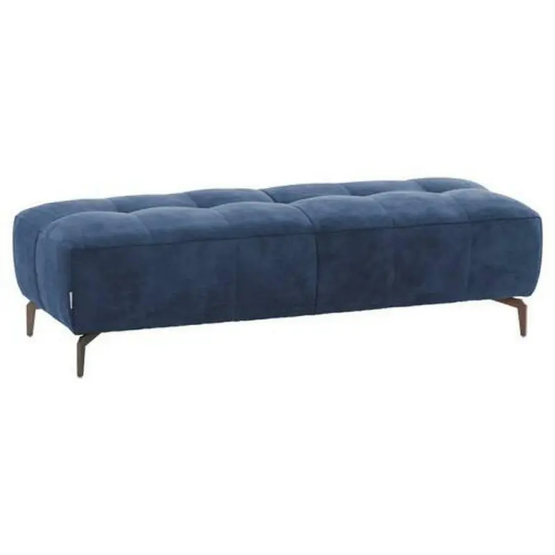 Hocker in Textil Blau, Hellblau