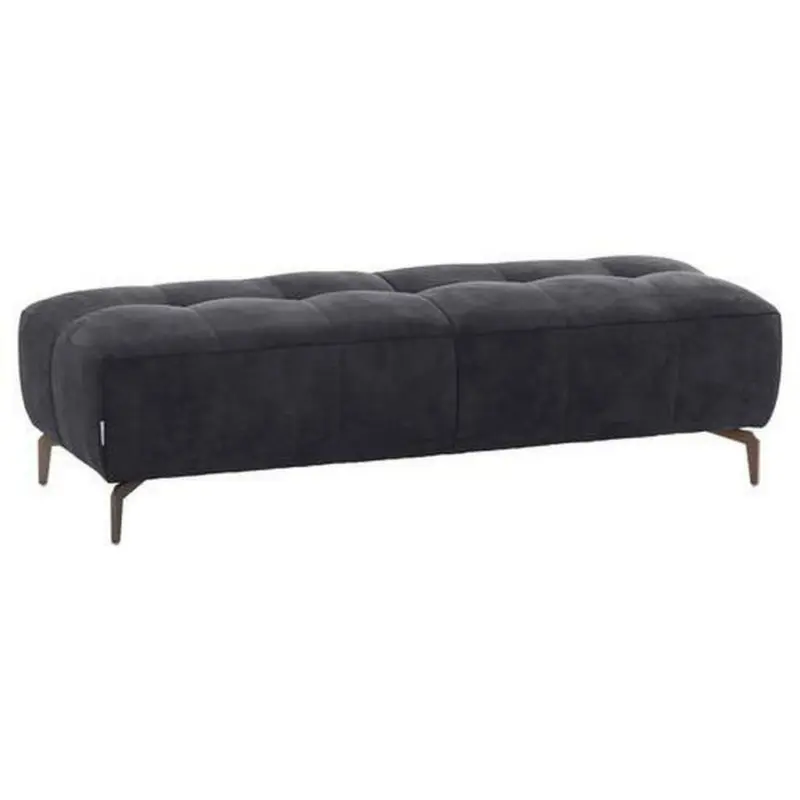 Hocker in Textil Schwarz