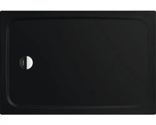 Extraflache Rechteck-Duschwanne Kaldewei Cayonoplan 75x100x1,8 cm grau cool mit Antirutschbeschichtung