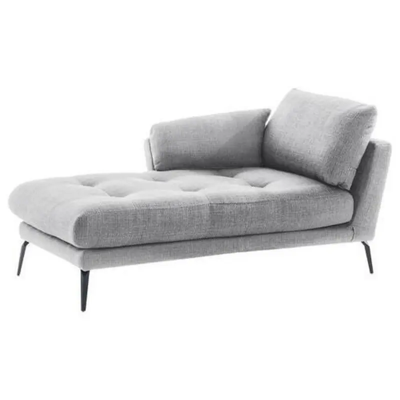 Récamiere in Flachgewebe Schwarz, Weiß