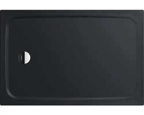 Extraflache Rechteck-Duschwanne Kaldewei Cayonoplan 75x100x1,8 cm grau warm mit Antirutschbeschichtung