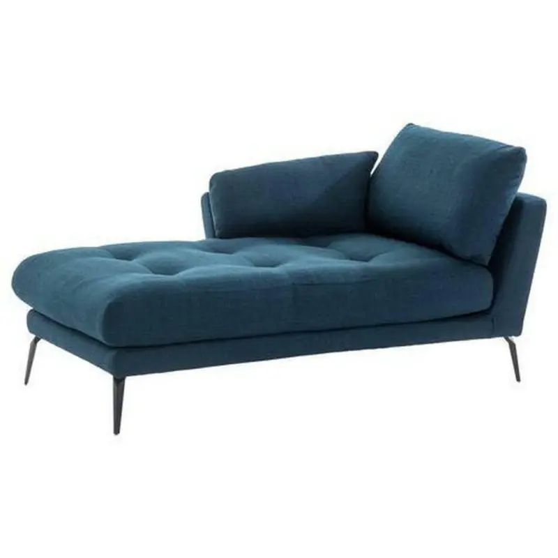 Récamiere in Flachgewebe Blau