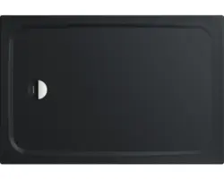 Extraflache Rechteck-Duschwanne Kaldewei Cayonoplan 75x110x1,8 cm grau warm mit Antirutschbeschichtung